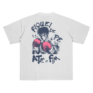 Camiseta Oversized Premium | Hajime no Ippo - '' FIQUEI DE PÉ''