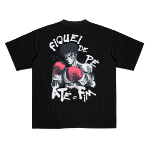 Camiseta Oversized Premium | Hajime no Ippo - '' FIQUEI DE PÉ''