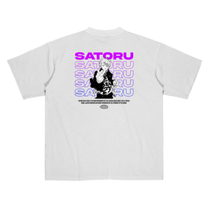 Camiseta Oversized Premium | Satoru Gojo - '' O MAIS FORTE''